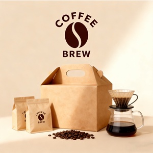 Custom Eco Friendly Recycled Materials Biodegradable Kraft Corrugated Rigid Cardboard <b>Box</b> Coffee Nuts Packaging Premium Paper - Product Image 2