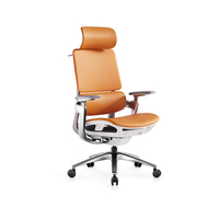 Vente en gros Chaise de bureau de luxe avec appui-tête réglable Chaise ergonomique en cuir pour ordinateur Boss