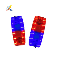 Luz de Hombro LED Roja y Azul Portátil con Clip Dentado, Luz de Advertencia Estroboscópica de Alta Visibilidad para Tráfico y Seguridad