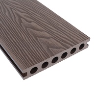 Terrasse en bois composite décoratif imperméable pour extérieur, revêtement de terrasse WPC, bois plastique composite, fournitures de jardin, revêtement de sol technique