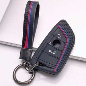 Housse de clé de voiture en silicone avec <span class=keywords><strong>porte</strong></span>-clés assorti compatible avec <span class=keywords><strong>BMW</strong></span> Série 1 2, convient aux clés <span class=keywords><strong>BMW</strong></span> Série X1 <span class=keywords><strong>X2</strong></span> X3 X4 X5 X6 X7 - Product Image 3