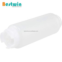 Botol Plastik PE Tekan untuk Saus FIFO, Kecap, Mayones, Sirup, Restoran Cepat Saji, Kafe, Dapur