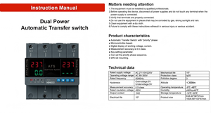 KINEE New Design ATS Dual Power Supply 4 Pole 63A 80A 100A Single Phase L/N Simultaneous Cut-off <strong>Double</strong> Break Independent Switch - Product Image 3