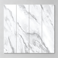 Carrelage mural en porcelaine brillant 800x2600x9mm, imitation brique, blanc ordinaire, grade C, pour décoration murale intérieure de salon