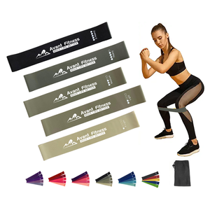 Kustom cetak Logo kebugaran karet gelang elastis peralatan olahraga Gym latihan <span class=keywords><strong>Loop</strong></span> karet resistensi - Product Image 1