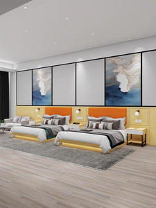 Prezzo competitivo appartamento tre cinque stelle <span class=keywords><strong>Hotel</strong></span> mobili in legno camera da <span class=keywords><strong>letto</strong></span> Queen Size <span class=keywords><strong>letto</strong></span> matrimoniale - Product Image 2