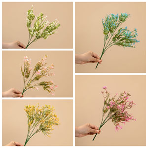 Bouquet de fleurs artificielles CallaFloral en fleurs de prunier, en plastique, multicolores, pour la décoration de mariage et la décoration de la maison - Product Image 3