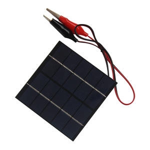 Mini Panel Solar Portátil de 1.5W 5V con Pinza de Cocodrilo de 100*100MM para Experimentos Científicos y Juguetes Educativos - Product Image 1