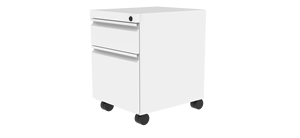 Omni slockable hiện đại có thể điều chỉnh di động Tủ tập tin với 2 ngăn kéo cho văn phòng nhà lưu trữ & máy in đứng - Product Image 3