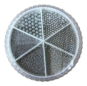 حبات كروية معدنية من الكروم لصنع المجوهرات بأحجام 2-50 محامل - Product Image 3