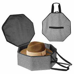 Large <b>Hat</b> Storage <b>Box</b> <b>Hat</b> Storage Bag for Travel Collapsible Cowboy <b>Hat</b> Case with Handle, <b>Hat</b> Organizer Container - Product Image 1