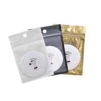 En Stock et Un Côté Clair Noir Blanc Bleu Or Orange Couleur Verte 3 Côté Joint Sacs D'emballage De Qualité Alimentaire avec Fermeture À Glissière