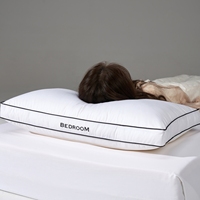 Meilleure Vente Oreillers et Coussins en Plumes d'Oie, Housses de Coussin en Soie, Oreillers de Lit de Luxe pour Hôtels (Tailles King et Queen), Rembourrage Doux en Plumes