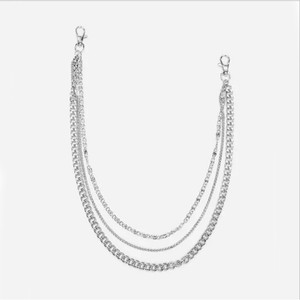 Chaîne de taille en métal, style punk, en acier inoxydable, chaîne de pantalon unisexe pour shorts, accessoire de mode pour adultes - Product Image 2