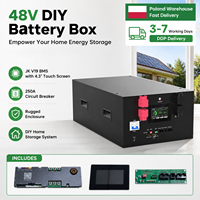 Boîtier métallique robuste 48V pour batterie Lifepo4 DIY avec BMS JK V19 et port CAN RS48, en stock UE DDP, pour la sauvegarde d'énergie domestique
