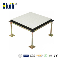 Plancher surélevé certifié anti-statique Huili P-EW800/1000/B-EW800 moderne avec âme en bois 600x600mm pour usage en immeuble de bureaux