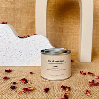 Boîtes rondes en étain pour bougies, peinture à l'huile, argent, personnalisées, liquide, matcha, café en poudre, thé, 8OZ, 10OZ, 12OZ, étiquette adhésive