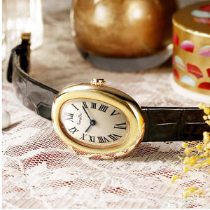 2025 nouvelle montre à Quartz <span class=keywords><strong>de</strong></span> Style Vintage pour les femmes 20mm bracelet en cuir 40mm ovale chiffres romains forme irrégulière à la mode affaires - Product Image 4