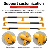 Borne de stationnement de sécurité en acier en forme de M, 2m, protection IP55, remplissable d'eau, auto-installable pour avertissement et positionnement des roues