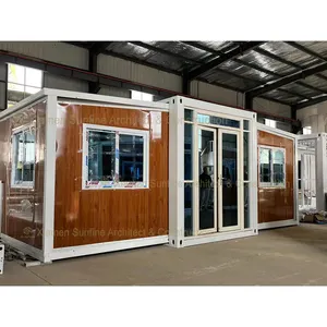 Geprefabriceerde Grote Houten Containerhuizen Houten Cabine Huisvest Kleine Luxe Opvouwbare-Modulaire-Huizen Mobiele