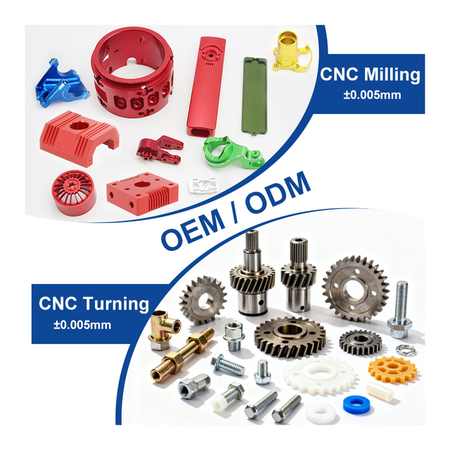 3/4/5 Axis Rapid Prototype CNC Precision Metal Parts Customized  Aluminum Brass Milling Turning Parts CNC Machining Services
