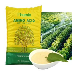 Agroquímicos aminoácidos 100% fertilizante orgânico fertilizante foliar aminoácido 80% em pó