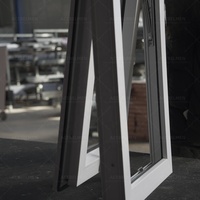 Auvent Upvc de taille personnalisée à double vitrage de surface finie