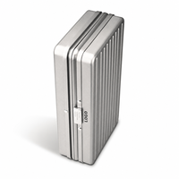 Mini Humidor Portable en Aluminium Aviation - Boîte de Rangement Scellée avec Doublure en Cèdre Espagnol pour Voyage, Cadeau de Poche pour Hommes