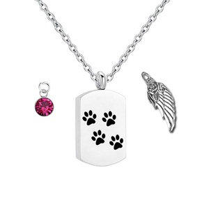 Joyas <span class=keywords><strong>de</strong></span> cremación para cenizas Alas <span class=keywords><strong>de</strong></span> ángel Recuerdo conmemorativo Joyas para cenizas <span class=keywords><strong>de</strong></span> mascotas / gatos / perros - Product Image 3