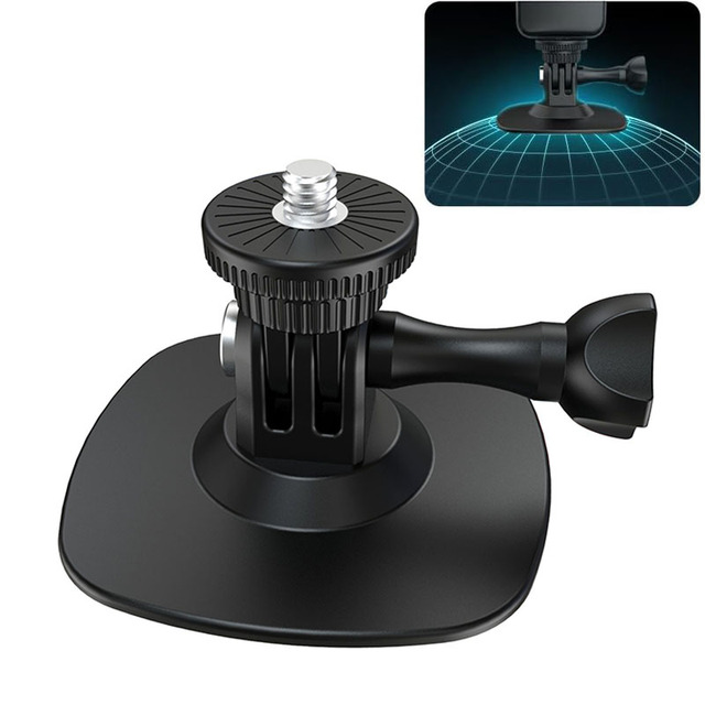 180 Degree Adjustable Helmet Mount Base for Motorcycling Universal Flat Curved Adhesive Insta360 Go Pro Action Camera Accessory