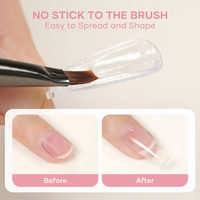 Gel Acrygel Professionnel à Marque Blanche, Gel UV Soak Off pour Extension d'Ongles, Gel Végétalien pour Nail Art, Acryl Super Transparent, Gel Poly pour Ongles, Gel Acrylique