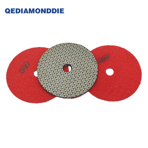 Tampons de polissage diamantés flexibles électroplaqués 4 pouces 60 #   100 #   200 #   400 #   Pour le polissage du marbre, de la pierre, de la porcelaine, des carreaux et du verre - Product Image 5