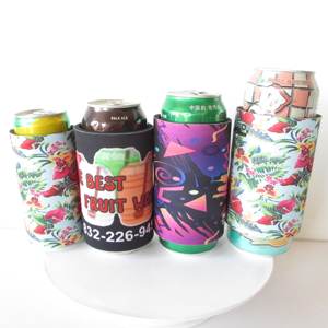 RYO Neoprene Insulated Thermal Slim 12oz Waterproof Can Cooler with Custom Logo Slap Wrap Full Printing for Outdoor Use - Product Image 3