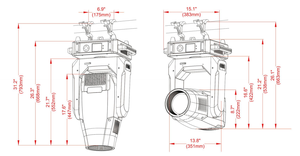 Chuyên nghiệp 500W ngoài trời dẫn bsw 3in1 CTO CMY rửa di chuyển đầu ánh sáng tự động tập trung dẫn chùm đèn sân khấu - Product Image 6