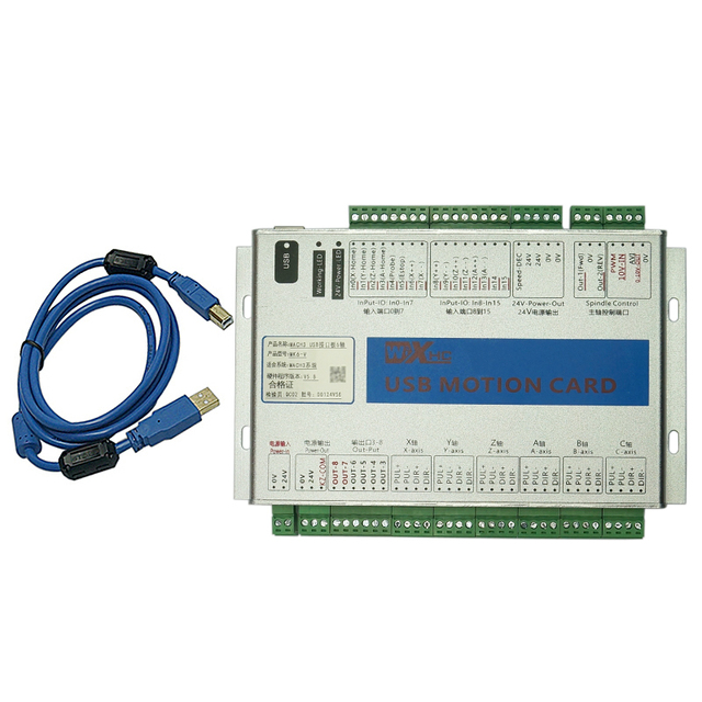USB 2MHz Mach3 CNC Motion Control Card Breakout Board for CNC Router MK3 MK4 MK6 3axis 4axis 6axis