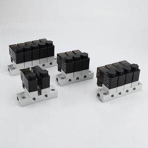 Colector de válvula solenoide neumática 3 estaciones 4 estaciones 5 estaciones colector - Product Image 2