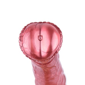 NNSX Wholesale New Product Liquid Silicone Gold Knight Color Animal Horse <b>Dildo</b> Anal Plugs Sex Toys for Woman - Product Image 3