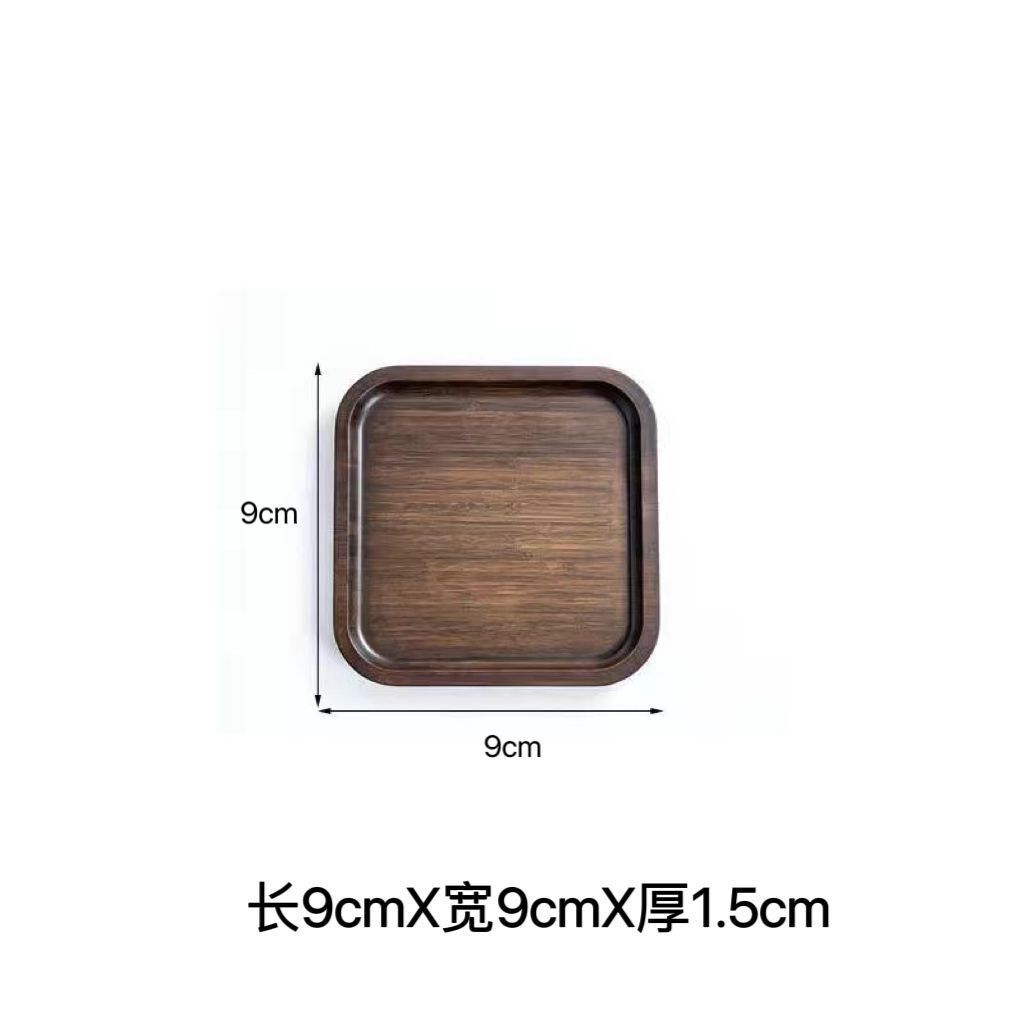 Carré couleur noyer, 9*9*1,5CM