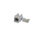 Module réseau Ethernet fiable universel blanc RJ45 U/UTP Cat5e Keystone Jack pour le réseau domestique