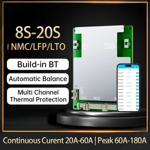 มอเตอร์ไฟฟ้า 8S-20S สมาร์ท BMS LiFePO4 Li-ion 9S 10S 11S 12S 13S 14S 36V 15S 16S 48V 60V 72V BMS BT UART 40Ah 50Ah 60Ah - Product Image 2
