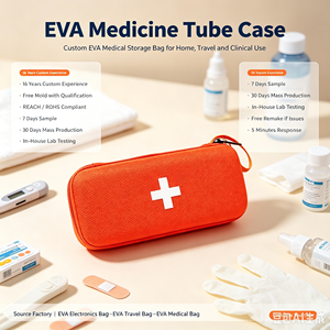 Estuche Protector para Bomba de Jeringa Médica EVA, Caja Protectora Personalizada a Prueba de Golpes, Bolsa Rígida de EVA para Frascos de Insulina, Botellas de Medicamentos - Product Image 1