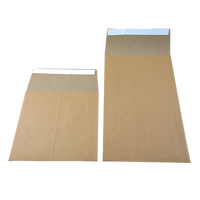 Sobres de Papel Kraft Marrón con Logotipo Personalizado al por Mayor, Bolsa de Correo Autosellable, Adhesivo Fuerte, Sobre Cuadrado Plegable
