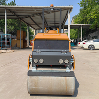 Compacteur à double tambour diesel certifié CE EPA de 0,62 tonne, 1 tonne, 3 tonnes, 5 tonnes, mini-compacteur à rouleaux de 1 tonne