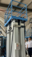 6m-12m simple mât en alliage d'aluminium plate-forme élévatrice électrique Mobile ascenseurs ascenseur hydraulique échelle ascenseur
