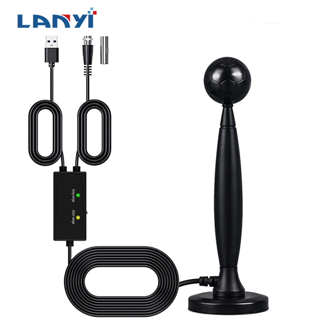 Best 4K Digital Long Distance Indoor TV Antenna with 30dB Gain Amplifier Included Covers 174-862MHz