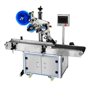 RJ-150L Model Hoge Precisie Printplaat Kartonnen Doos Zakje Sticker Automatische Platte Suface Tas Etiketteermachine