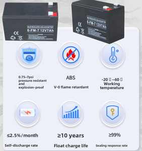<span class=keywords><strong>Batterie</strong></span> au plomb-acide scellée rechargeable sans entretien 12V7AH neuve pour l'électronique grand public, les outils électriques, les onduleurs, les alarmes, les scooters - Product Image 4