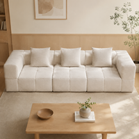 Neues Design Komfortables Komprimiertes Schlafsofa-Set Hochdichter Schaumstoff Abnehmbarer Bezug Sektionales Wohnzimmer Schwamm-Schlafsofa