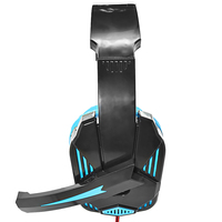 Casque de jeu stéréo flexible avec suppression du bruit et étanchéité IPX-7, casque filaire supra-auriculaire avec prise jack 3,5 mm, cordon de 2 m