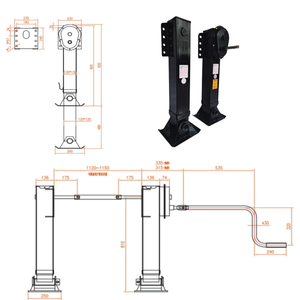 Train d'atterrissage pour camion Jost-Style efficace et durable-Charge lourde 28T, taille standard 19 ''pour semi-remorques - Product Image 2
